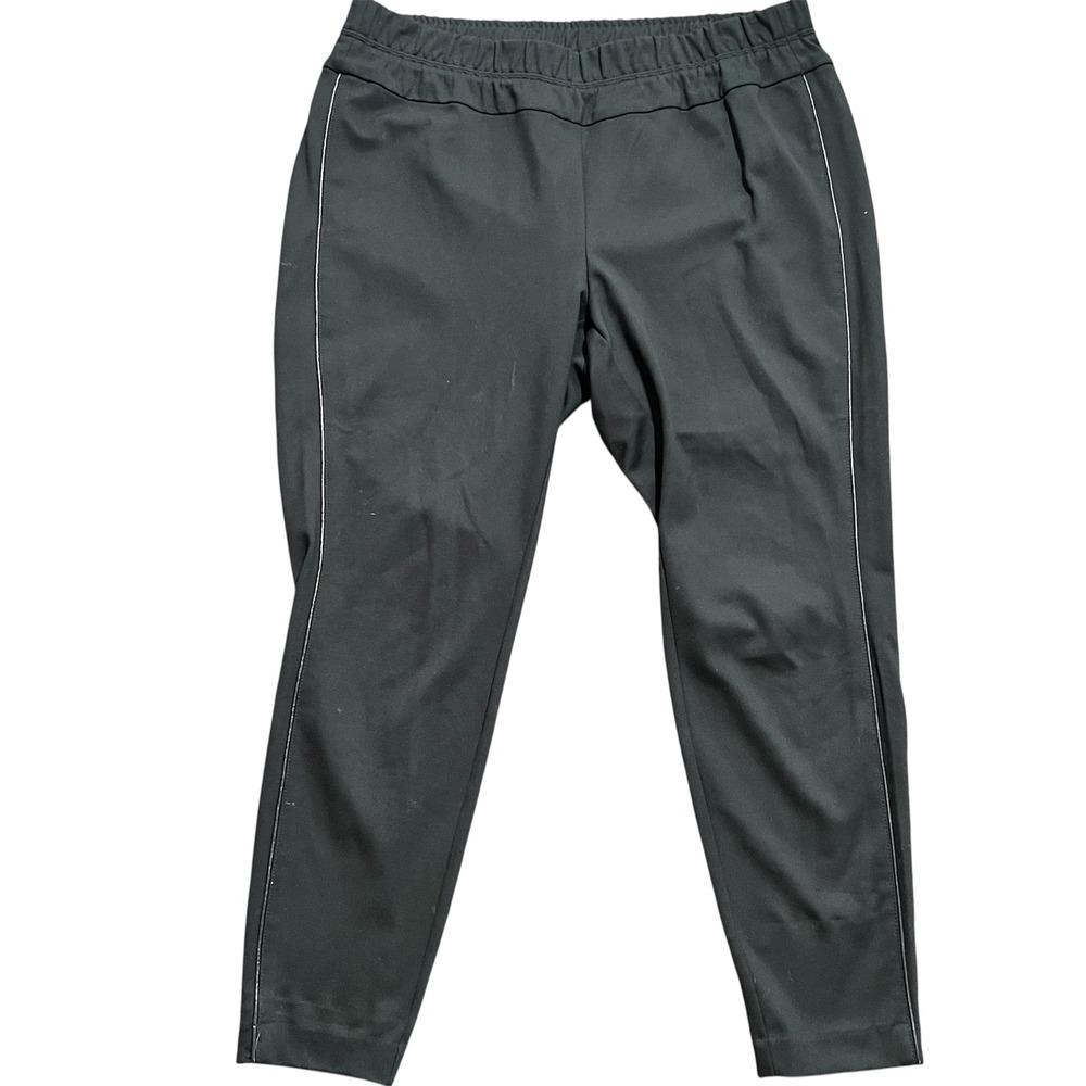 J Jill Ponte Leggings XL‎ Petite Black Pants Pull On Elastic Waist